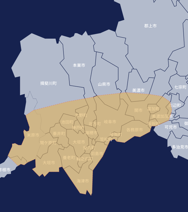 対応エリアマップ